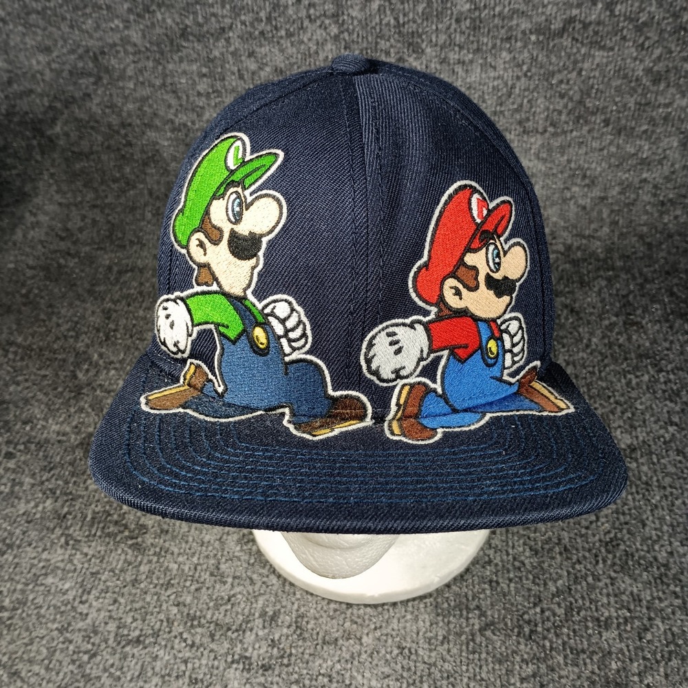 Super Mario Bros Hat Cap Nintendo Gamer Retro Gaming Embroidered Mario Luigi